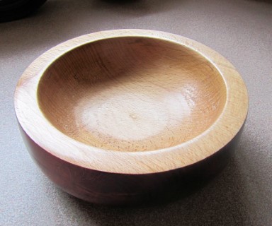 Beech bowl by Geoff Christie